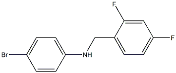 4-bromo-N-[(2,4-difluorophenyl)methyl]aniline Struktur