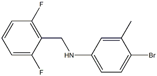 4-bromo-N-[(2,6-difluorophenyl)methyl]-3-methylaniline Struktur