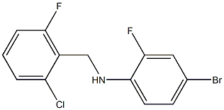 4-bromo-N-[(2-chloro-6-fluorophenyl)methyl]-2-fluoroaniline Struktur