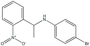 4-bromo-N-[1-(2-nitrophenyl)ethyl]aniline Struktur