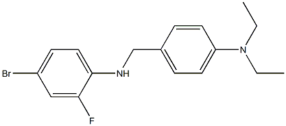 4-bromo-N-{[4-(diethylamino)phenyl]methyl}-2-fluoroaniline Struktur