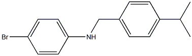 4-bromo-N-{[4-(propan-2-yl)phenyl]methyl}aniline Struktur