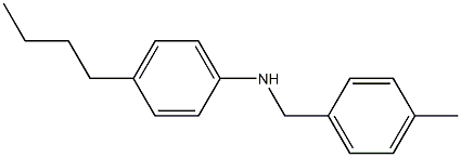 4-butyl-N-[(4-methylphenyl)methyl]aniline Struktur