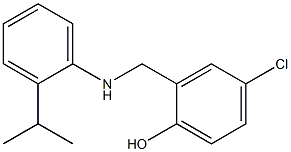 4-chloro-2-({[2-(propan-2-yl)phenyl]amino}methyl)phenol Struktur