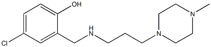 4-chloro-2-({[3-(4-methylpiperazin-1-yl)propyl]amino}methyl)phenol Struktur