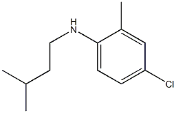 4-chloro-2-methyl-N-(3-methylbutyl)aniline Struktur