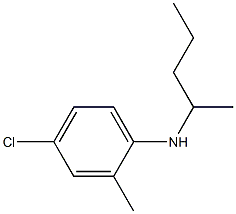 4-chloro-2-methyl-N-(pentan-2-yl)aniline Struktur