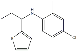 4-chloro-2-methyl-N-[1-(thiophen-2-yl)propyl]aniline Struktur