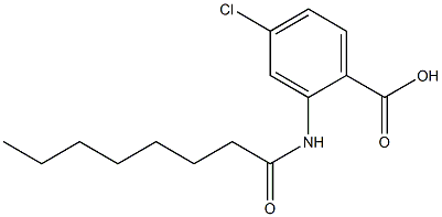 4-chloro-2-octanamidobenzoic acid Struktur