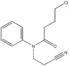 4-chloro-N-(2-cyanoethyl)-N-phenylbutanamide Struktur