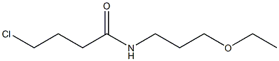 4-chloro-N-(3-ethoxypropyl)butanamide Struktur