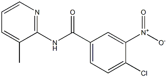 4-chloro-N-(3-methylpyridin-2-yl)-3-nitrobenzamide Struktur