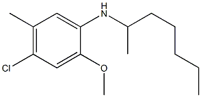 4-chloro-N-(heptan-2-yl)-2-methoxy-5-methylaniline Struktur