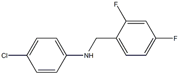 4-chloro-N-[(2,4-difluorophenyl)methyl]aniline Struktur