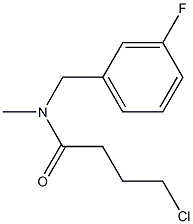 4-chloro-N-[(3-fluorophenyl)methyl]-N-methylbutanamide Struktur