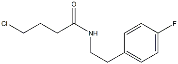 4-chloro-N-[2-(4-fluorophenyl)ethyl]butanamide Struktur