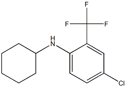 4-chloro-N-cyclohexyl-2-(trifluoromethyl)aniline Struktur