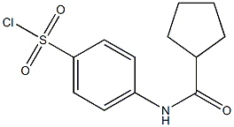 4-cyclopentaneamidobenzene-1-sulfonyl chloride Struktur