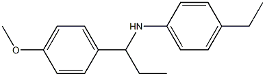 4-ethyl-N-[1-(4-methoxyphenyl)propyl]aniline Struktur