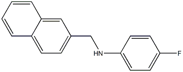 4-fluoro-N-(naphthalen-2-ylmethyl)aniline Struktur