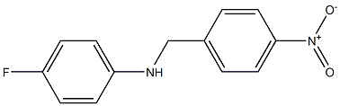 4-fluoro-N-[(4-nitrophenyl)methyl]aniline Struktur