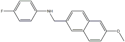 4-fluoro-N-[(6-methoxynaphthalen-2-yl)methyl]aniline Struktur