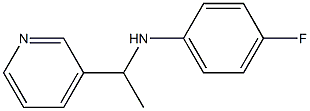 4-fluoro-N-[1-(pyridin-3-yl)ethyl]aniline Struktur