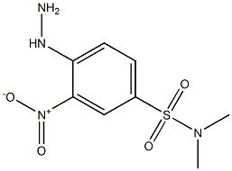 4-hydrazino-N,N-dimethyl-3-nitrobenzenesulfonamide Struktur