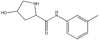 4-hydroxy-N-(3-methylphenyl)pyrrolidine-2-carboxamide Struktur