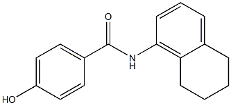 4-hydroxy-N-(5,6,7,8-tetrahydronaphthalen-1-yl)benzamide Struktur