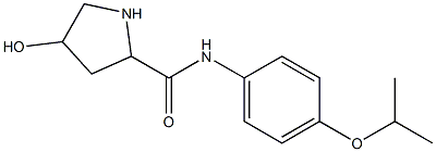 4-hydroxy-N-[4-(propan-2-yloxy)phenyl]pyrrolidine-2-carboxamide Struktur