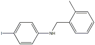 4-iodo-N-[(2-methylphenyl)methyl]aniline Struktur