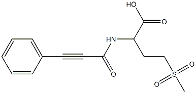 4-methanesulfonyl-2-(3-phenylprop-2-ynamido)butanoic acid Struktur