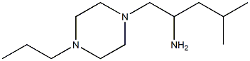 4-methyl-1-(4-propylpiperazin-1-yl)pentan-2-amine Struktur