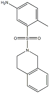 4-methyl-3-(1,2,3,4-tetrahydroisoquinoline-2-sulfonyl)aniline Struktur