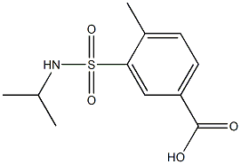 4-methyl-3-(propan-2-ylsulfamoyl)benzoic acid Struktur