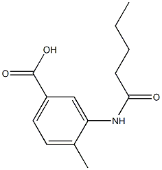 4-methyl-3-pentanamidobenzoic acid Struktur