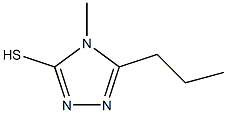 4-methyl-5-propyl-4H-1,2,4-triazole-3-thiol Struktur