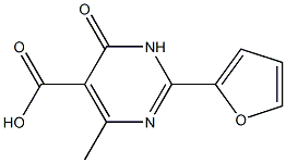 4-methyl-6-oxo-2-tetrahydrofuran-2-yl-1,6-dihydropyrimidine-5-carboxylic acid Struktur