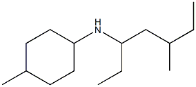 4-methyl-N-(5-methylheptan-3-yl)cyclohexan-1-amine Struktur