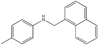 4-methyl-N-(naphthalen-1-ylmethyl)aniline Struktur