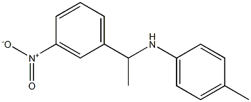 4-methyl-N-[1-(3-nitrophenyl)ethyl]aniline Struktur