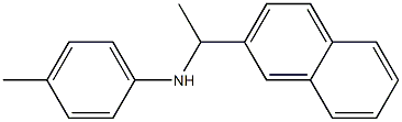 4-methyl-N-[1-(naphthalen-2-yl)ethyl]aniline Struktur