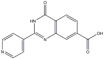 4-oxo-2-(pyridin-4-yl)-3,4-dihydroquinazoline-7-carboxylic acid Struktur