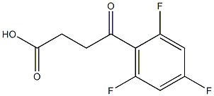 4-oxo-4-(2,4,6-trifluorophenyl)butanoic acid Struktur