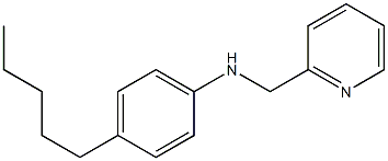 4-pentyl-N-(pyridin-2-ylmethyl)aniline Struktur