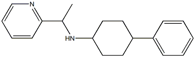 4-phenyl-N-[1-(pyridin-2-yl)ethyl]cyclohexan-1-amine Struktur