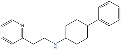 4-phenyl-N-[2-(pyridin-2-yl)ethyl]cyclohexan-1-amine Struktur