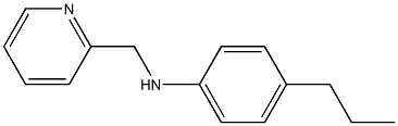 4-propyl-N-(pyridin-2-ylmethyl)aniline Struktur