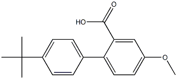 4'-tert-butyl-4-methoxy-1,1'-biphenyl-2-carboxylic acid Struktur